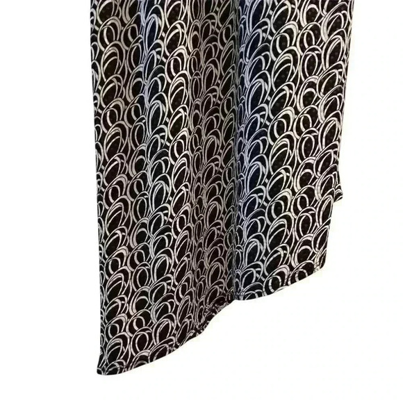 My Michelle Women's M Black Swirl pattern Midi  Dress Formal Sequin Spring Y2k - Picture 7 of 9